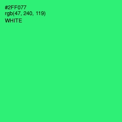 #2FF077 - Spring Green Color Image