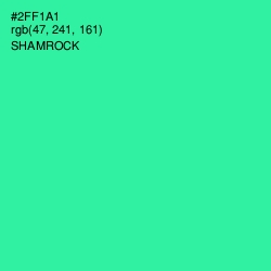 #2FF1A1 - Shamrock Color Image