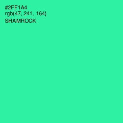 #2FF1A4 - Shamrock Color Image