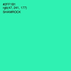 #2FF1B1 - Shamrock Color Image