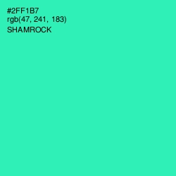 #2FF1B7 - Shamrock Color Image