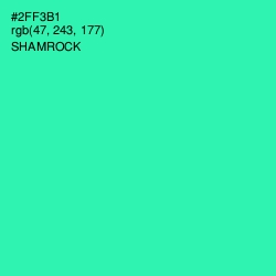 #2FF3B1 - Shamrock Color Image