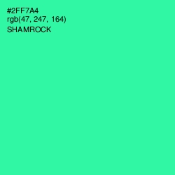 #2FF7A4 - Shamrock Color Image