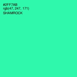 #2FF7AB - Shamrock Color Image