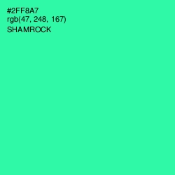 #2FF8A7 - Shamrock Color Image