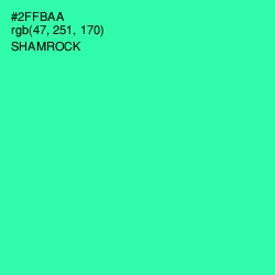 #2FFBAA - Shamrock Color Image