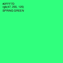 #2FFF7D - Spring Green Color Image