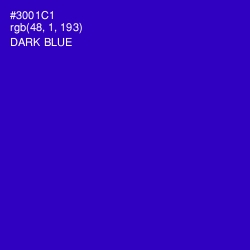 #3001C1 - Dark Blue Color Image