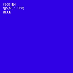 #3001E4 - Blue Color Image