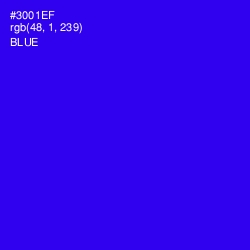 #3001EF - Blue Color Image