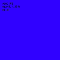 #3001FE - Blue Color Image