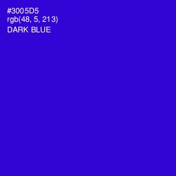 #3005D5 - Dark Blue Color Image