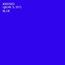 #3005ED - Blue Color Image