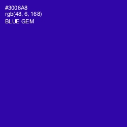 #3006A8 - Blue Gem Color Image