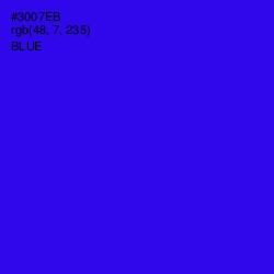 #3007EB - Blue Color Image