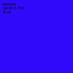 #3008FA - Blue Color Image