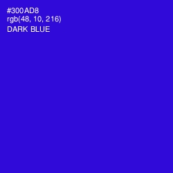 #300AD8 - Dark Blue Color Image