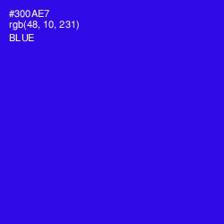 #300AE7 - Blue Color Image