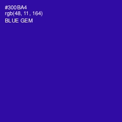 #300BA4 - Blue Gem Color Image