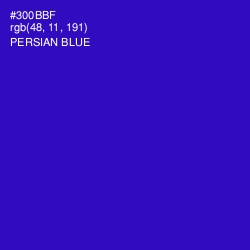 #300BBF - Persian Blue Color Image