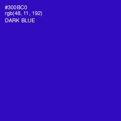 #300BC0 - Dark Blue Color Image