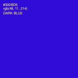 #300BD6 - Dark Blue Color Image