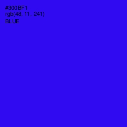 #300BF1 - Blue Color Image