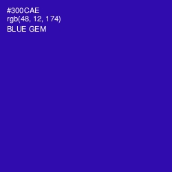 #300CAE - Blue Gem Color Image