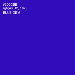 #300CBB - Blue Gem Color Image