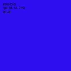 #300CF0 - Blue Color Image