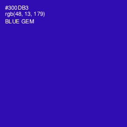 #300DB3 - Blue Gem Color Image