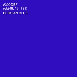 #300DBF - Persian Blue Color Image