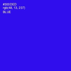 #300DED - Blue Color Image