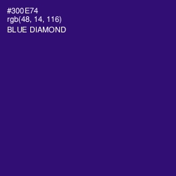 #300E74 - Blue Diamond Color Image