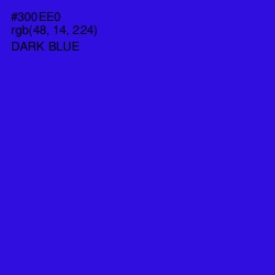 #300EE0 - Dark Blue Color Image