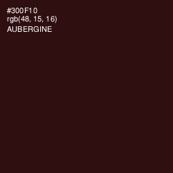 #300F10 - Aubergine Color Image