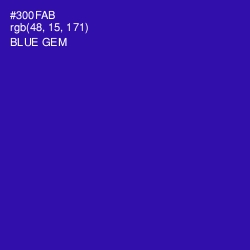 #300FAB - Blue Gem Color Image