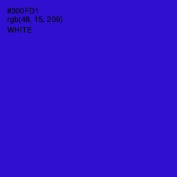 #300FD1 - Dark Blue Color Image