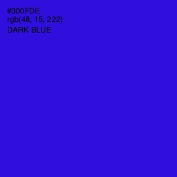 #300FDE - Dark Blue Color Image