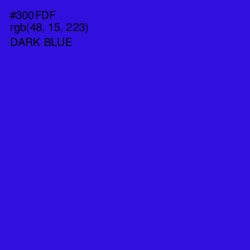 #300FDF - Dark Blue Color Image