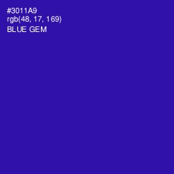 #3011A9 - Blue Gem Color Image