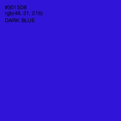 #3015D8 - Dark Blue Color Image