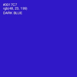 #3017C7 - Dark Blue Color Image