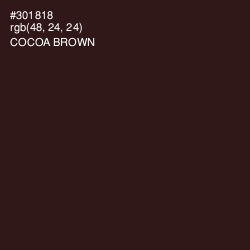 #301818 - Cocoa Brown Color Image