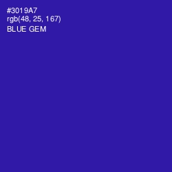 #3019A7 - Blue Gem Color Image