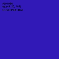 #3019B6 - Governor Bay Color Image