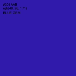 #301AAB - Blue Gem Color Image