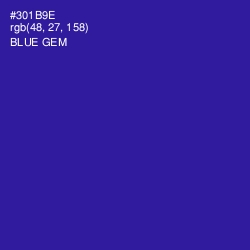 #301B9E - Blue Gem Color Image