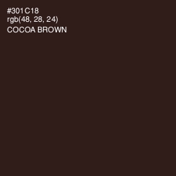 #301C18 - Cocoa Brown Color Image