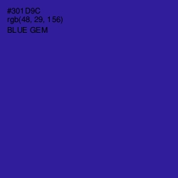 #301D9C - Blue Gem Color Image